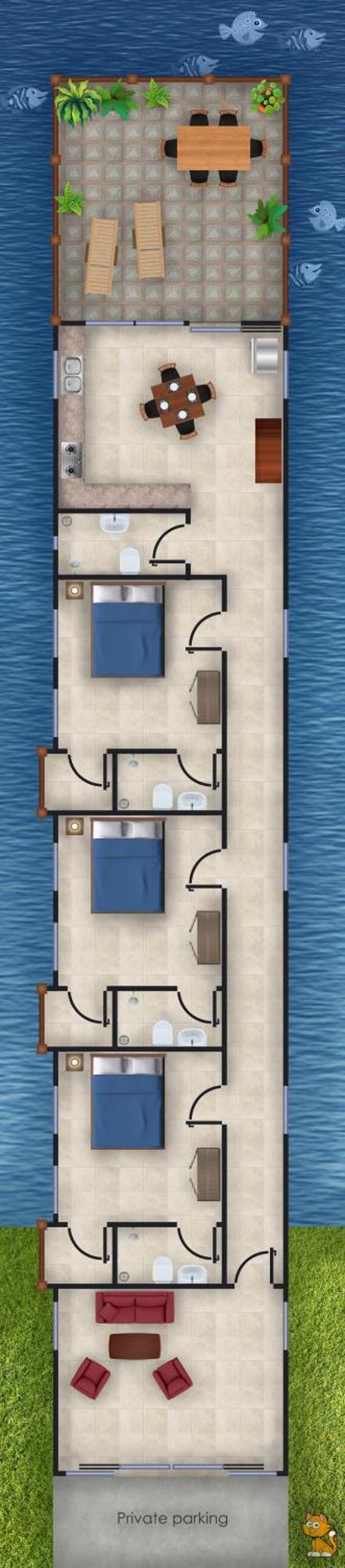 קו לנטה Aquablue Villa מראה חיצוני תמונה